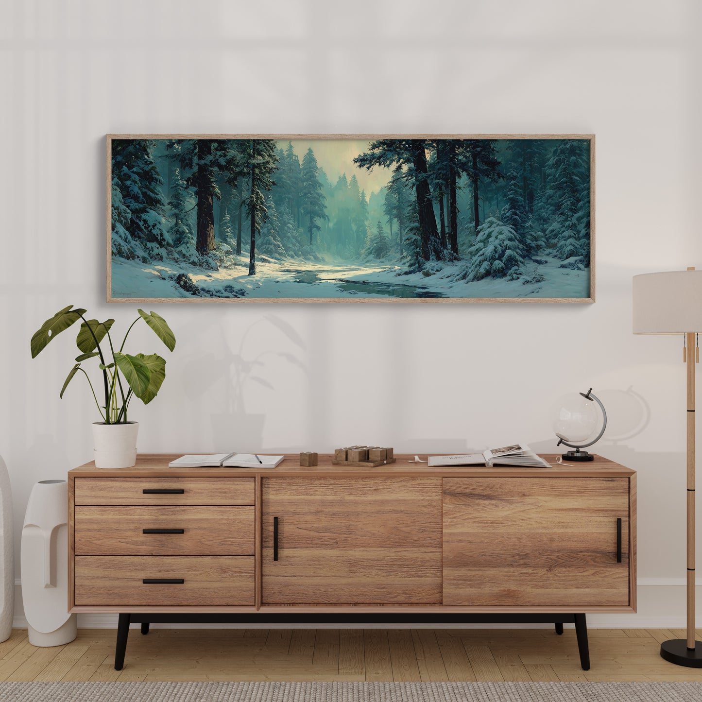 Snowy Forest Morning Light