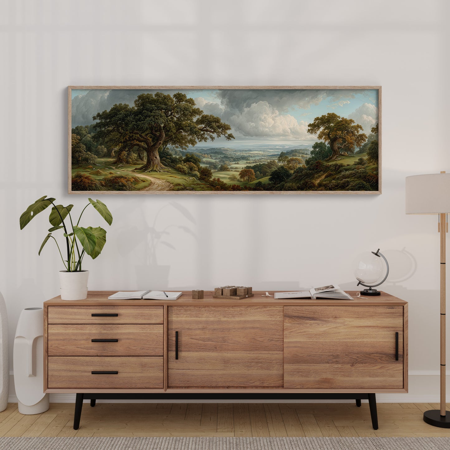 Ancient Oaks Over Rolling Valleys