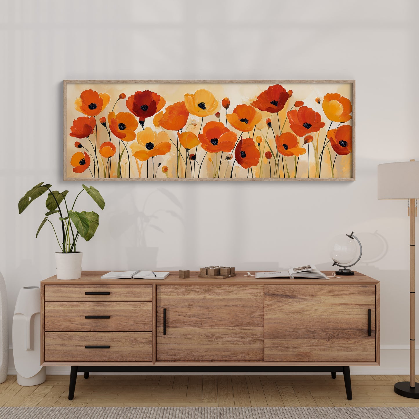 Poppies Dancing in Golden Light