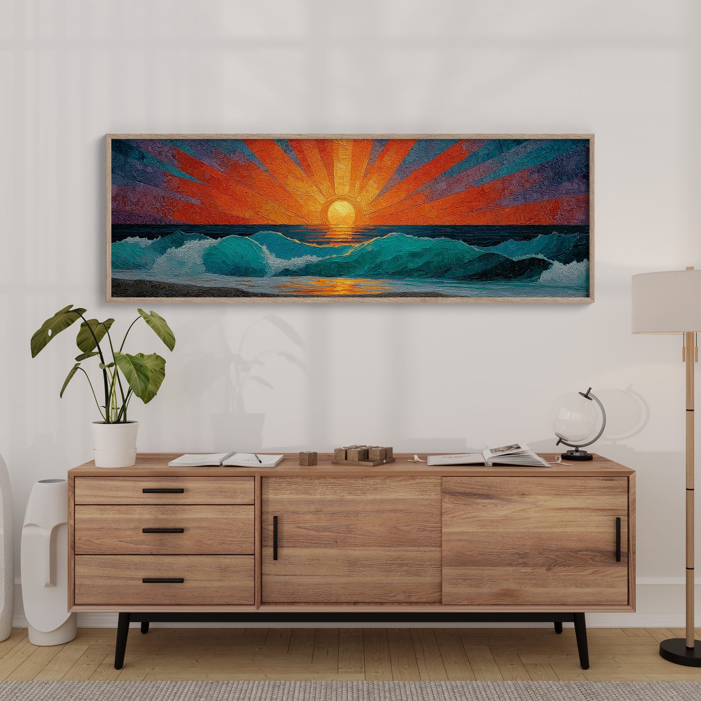Sunrise Breaking Over Turquoise Waves