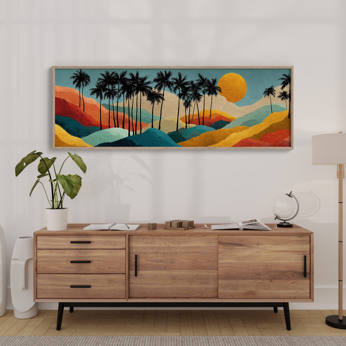 Sunset Over Painted Palms