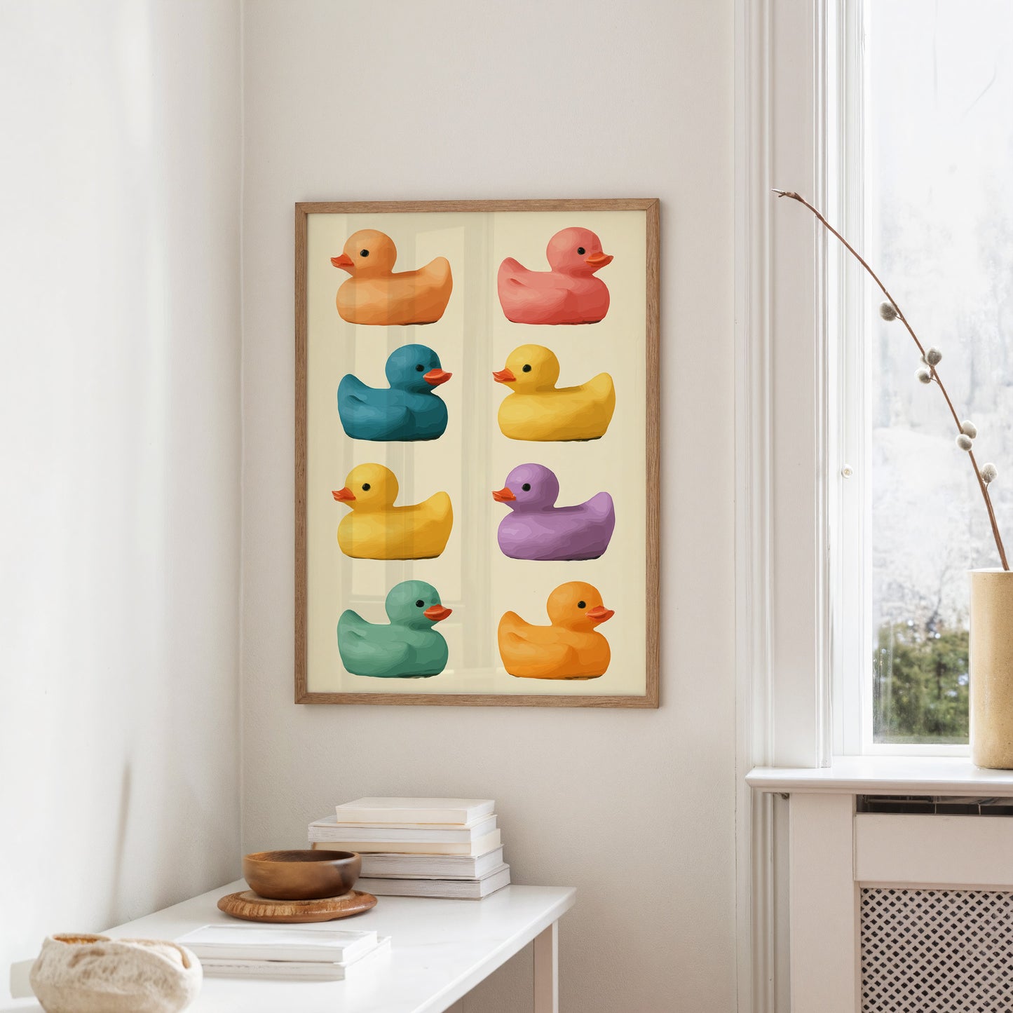 A Parade Of Painted Ducks