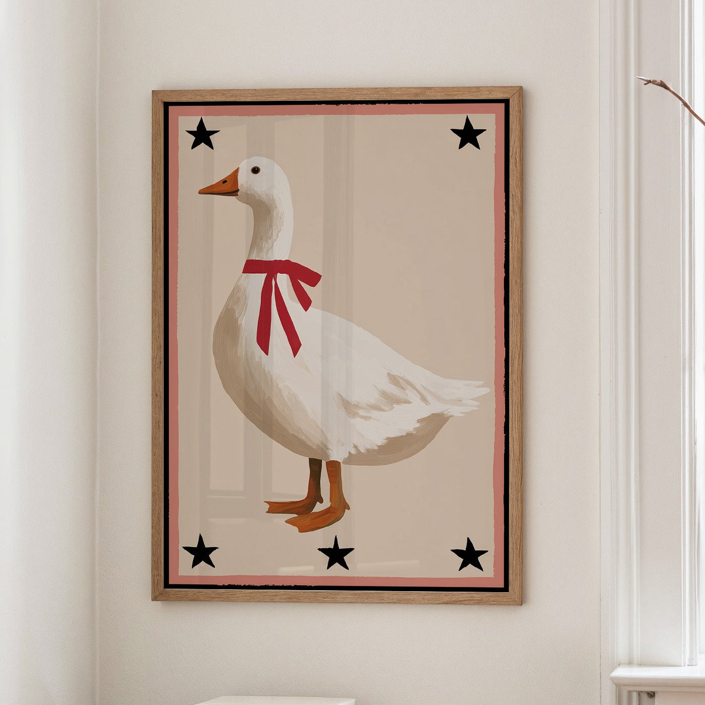 The Goose With A Red Ribbon