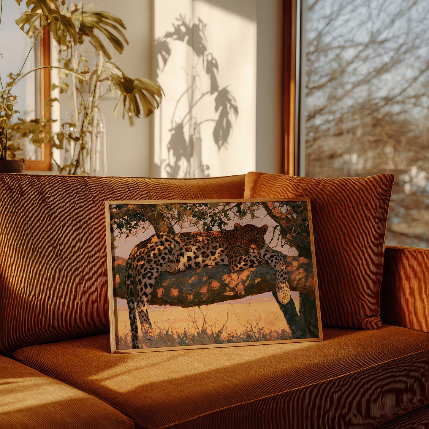 Leopard, Draped in Gold
