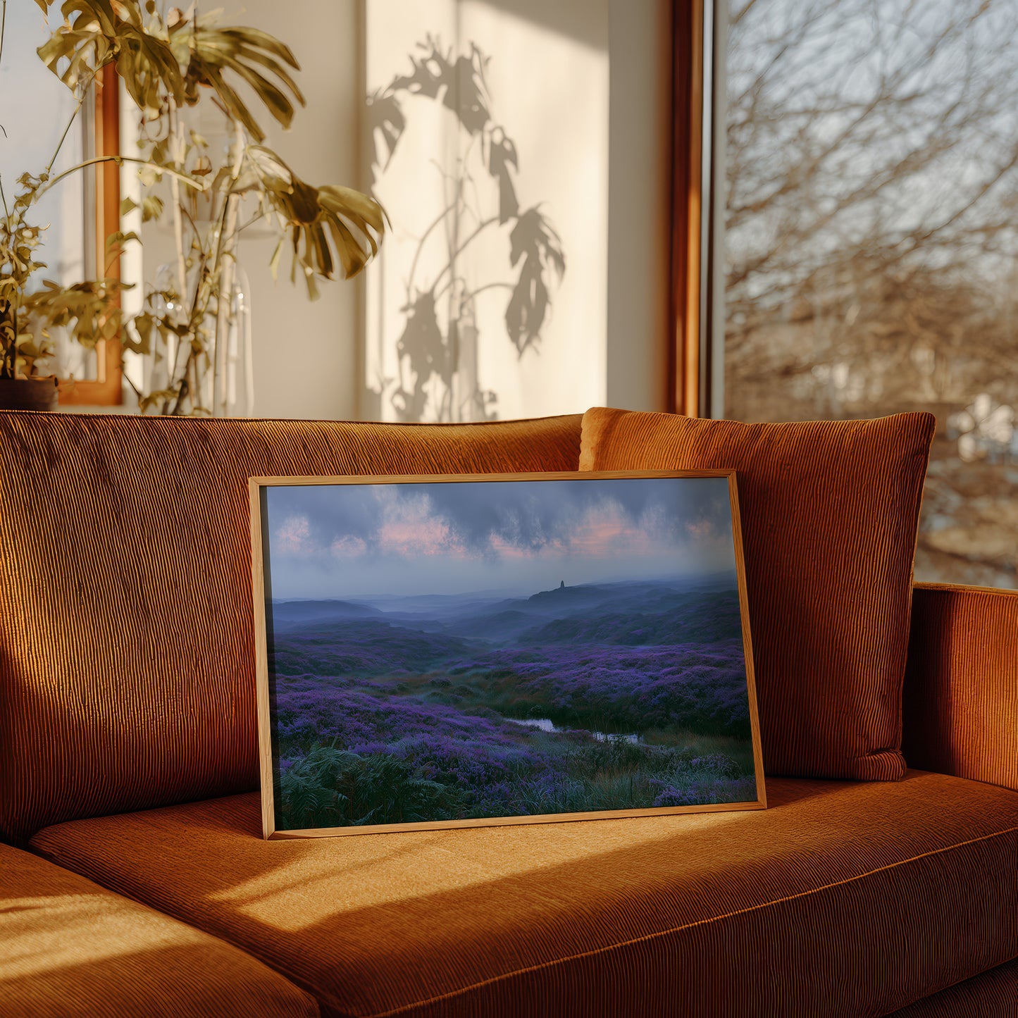 Twilight Falls Over the Heather