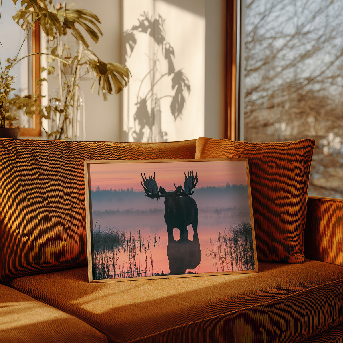 Bull Moose at First Light