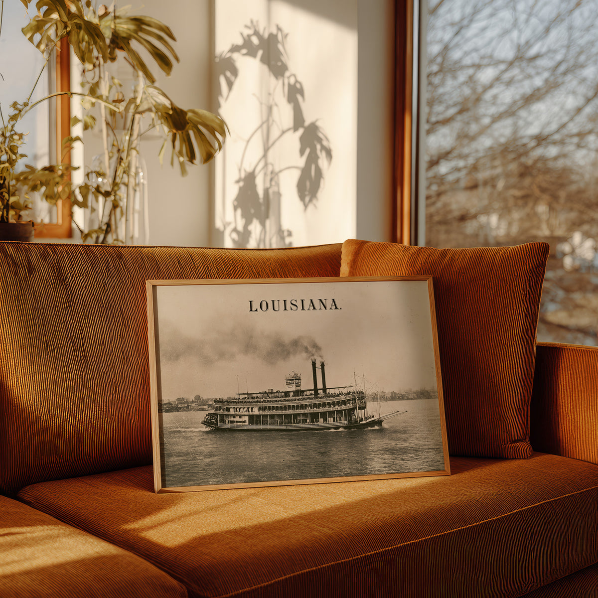 Louisiana Steamboat Voyage Print