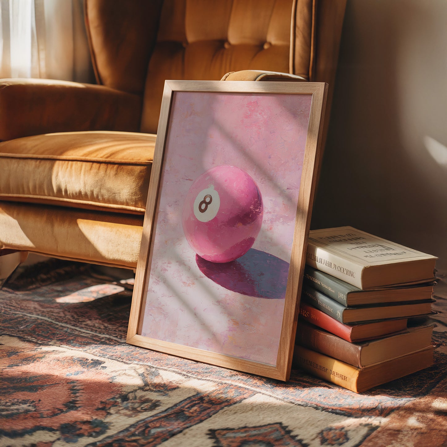 Eight Ball, Painted in Pink