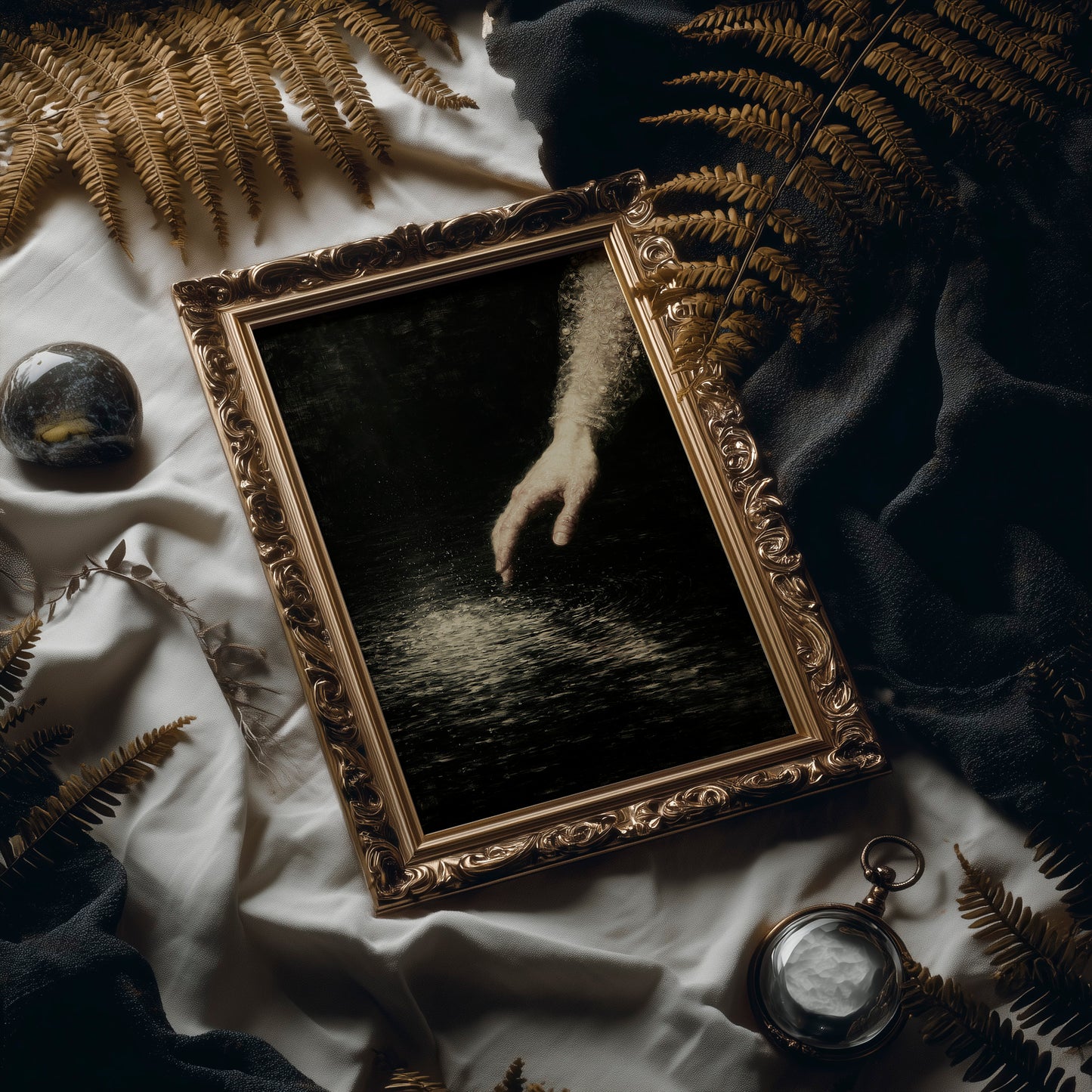 Fingertip and Moonlit Water: A Renaissance Study