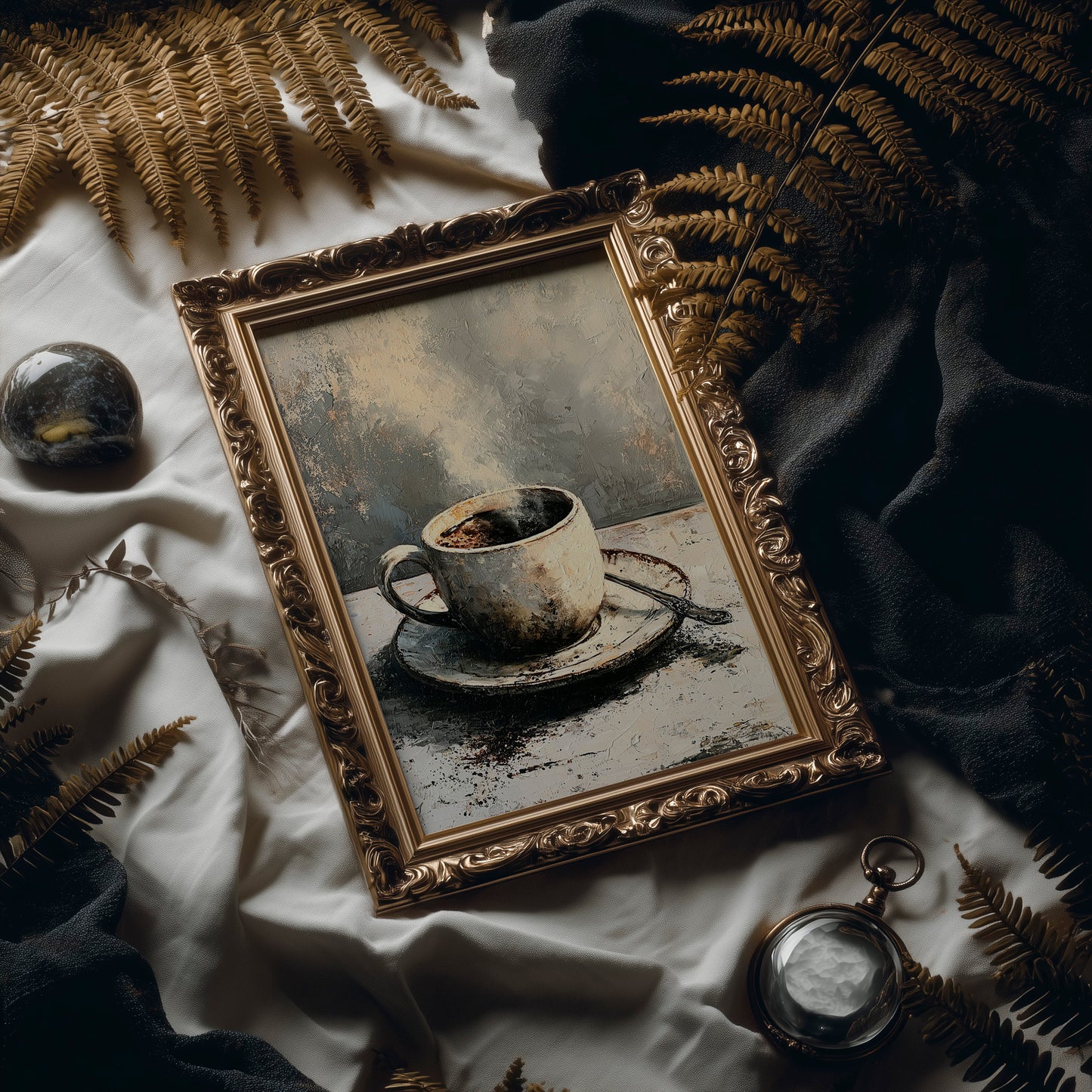 Weathered Brew: A Rustic Coffee Still Life