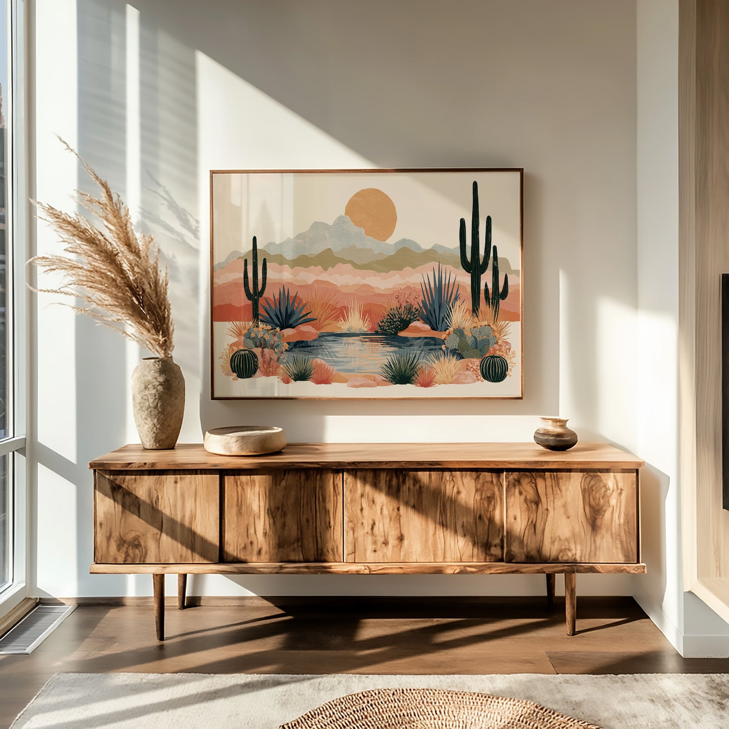 Desert Oasis at Golden Hour