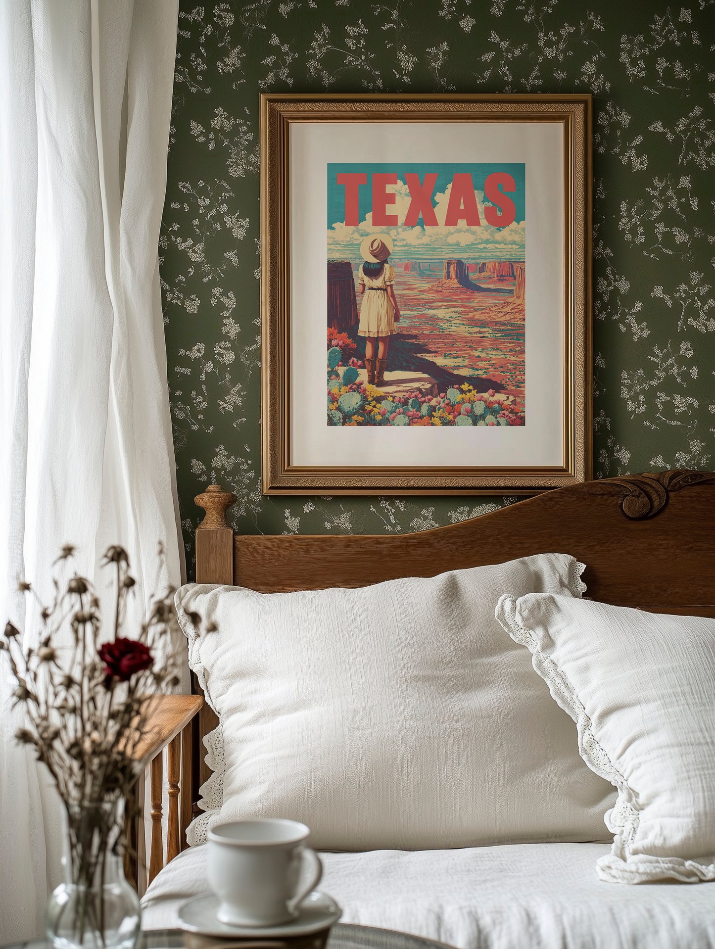 Texas Vintage Travel Poster