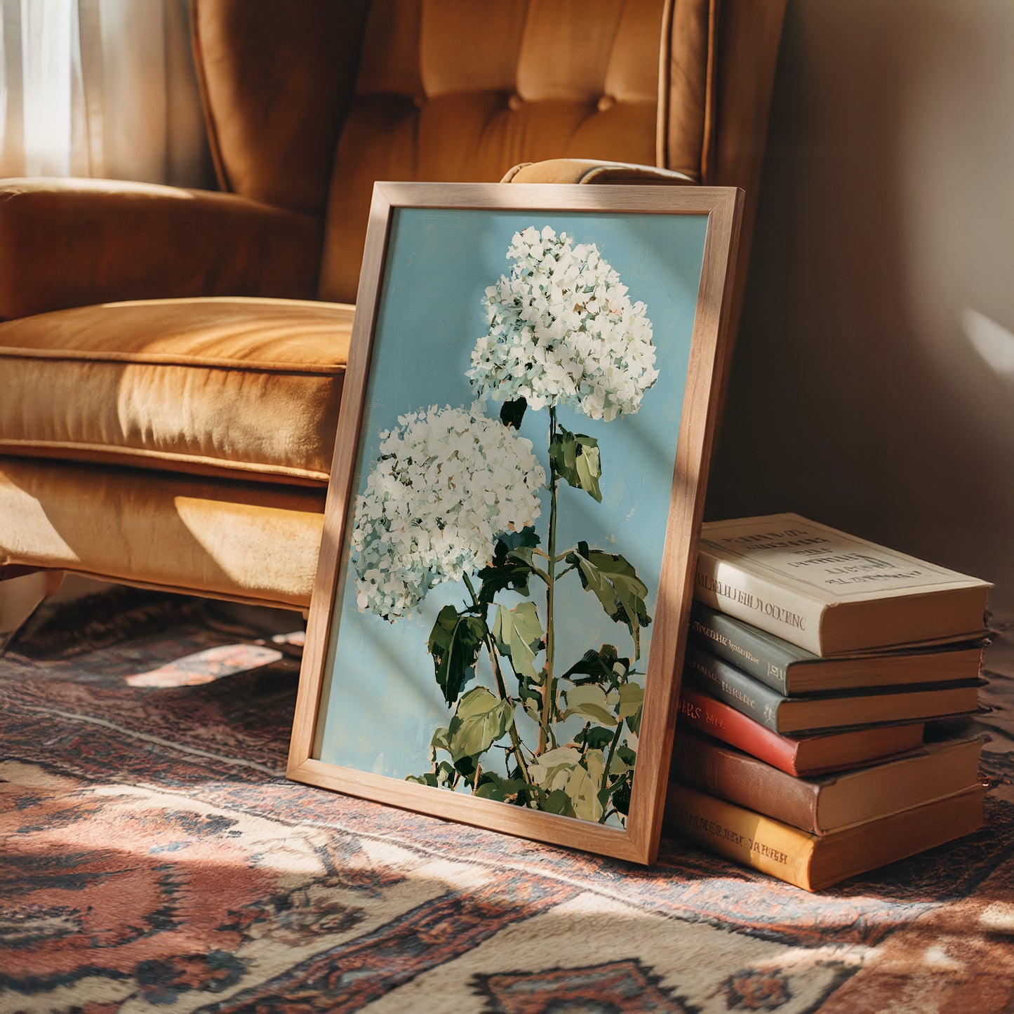White Hydrangea Sky Bloom