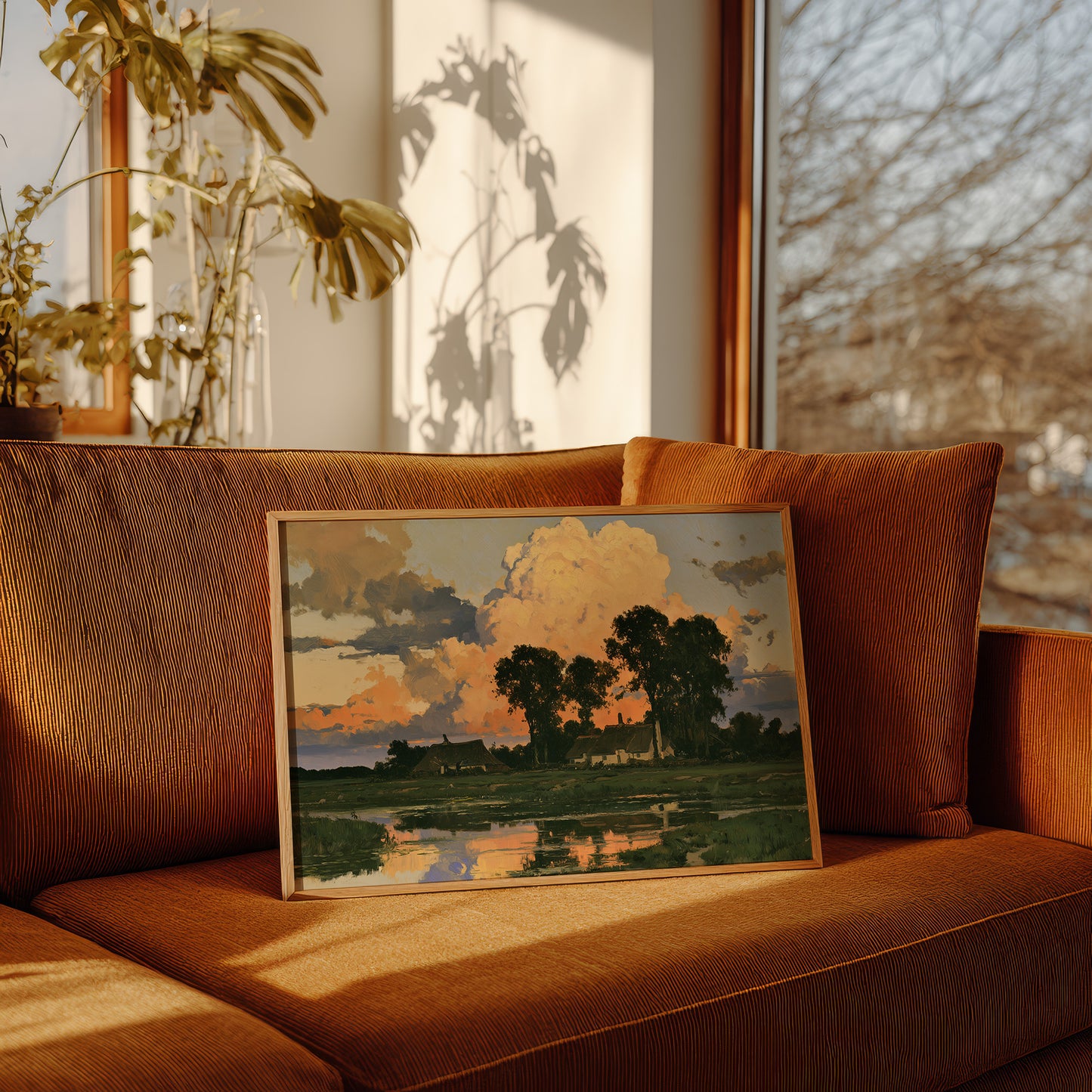Cottage Under A Cathedral Cloud