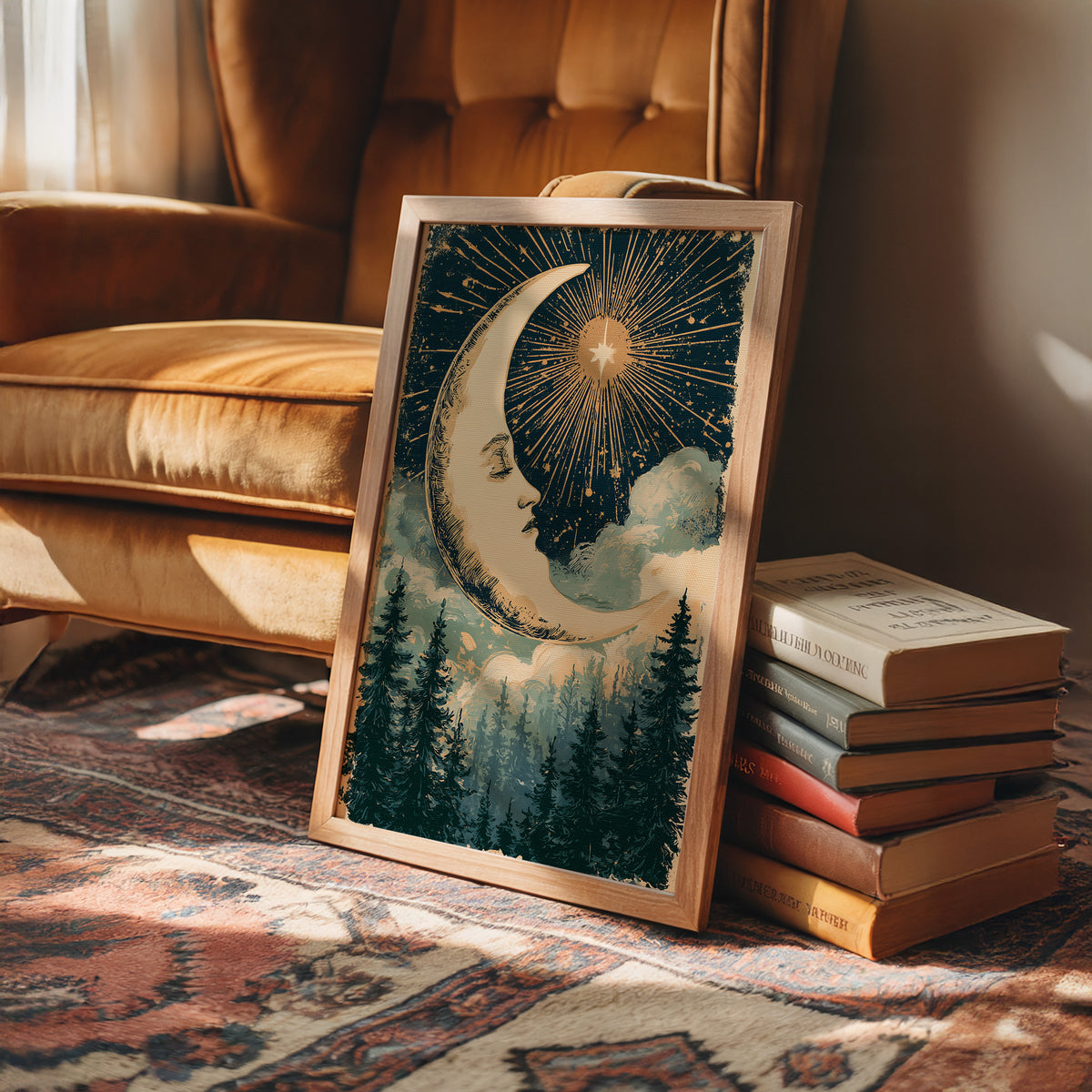 Crescent Moon and the Radiant Star
