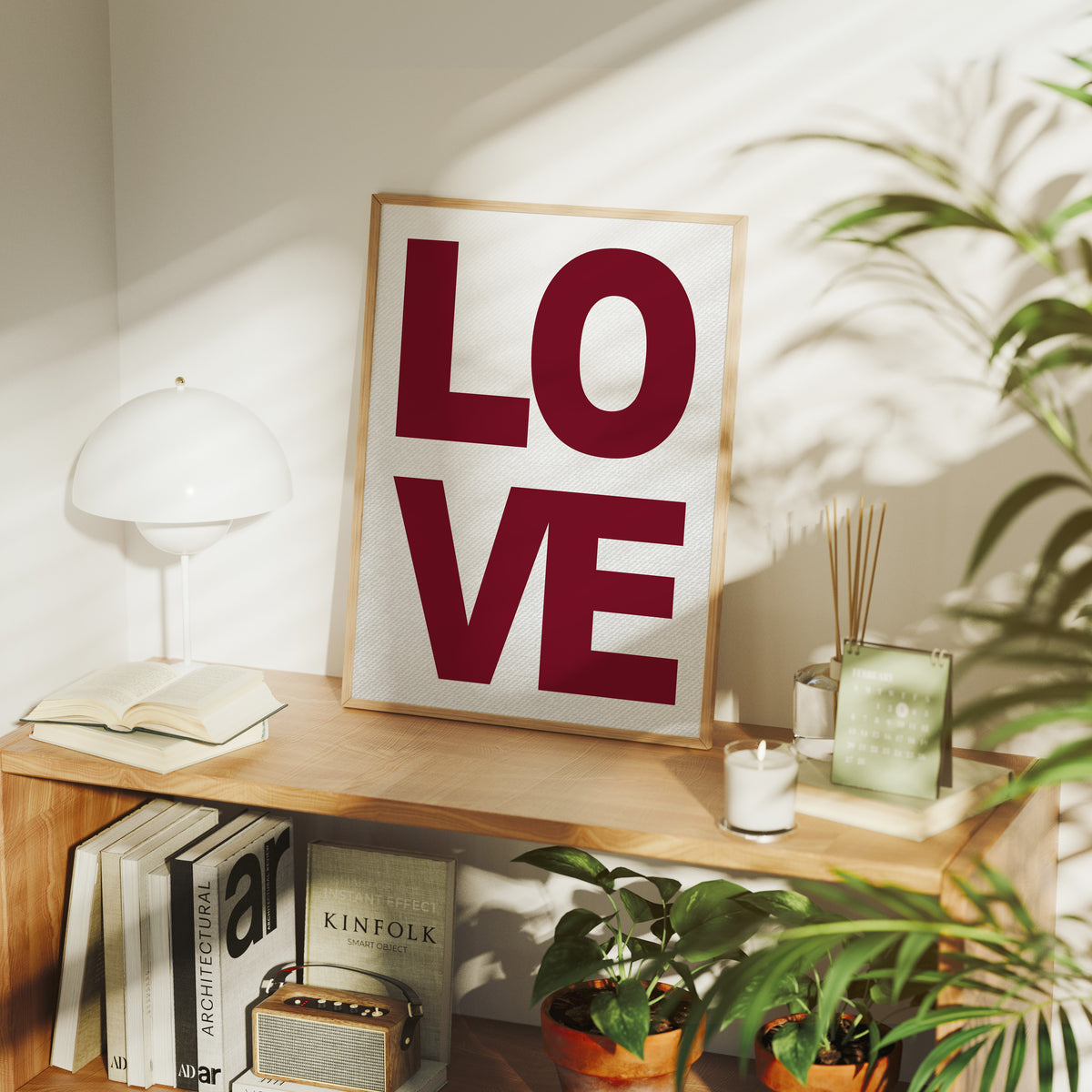 Love in Bold Block Type