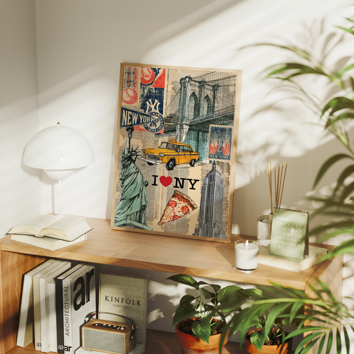 I Love NY: Vintage City Collage