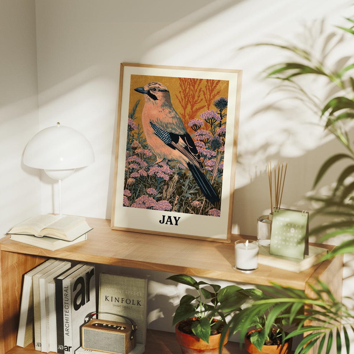 Jay Among the Wildflowers