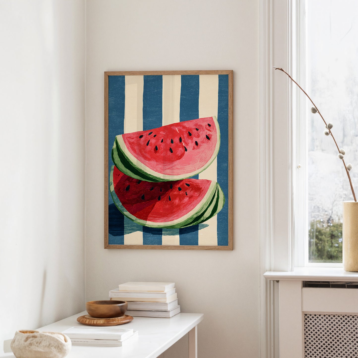 Sweet Slices in Blue Stripes