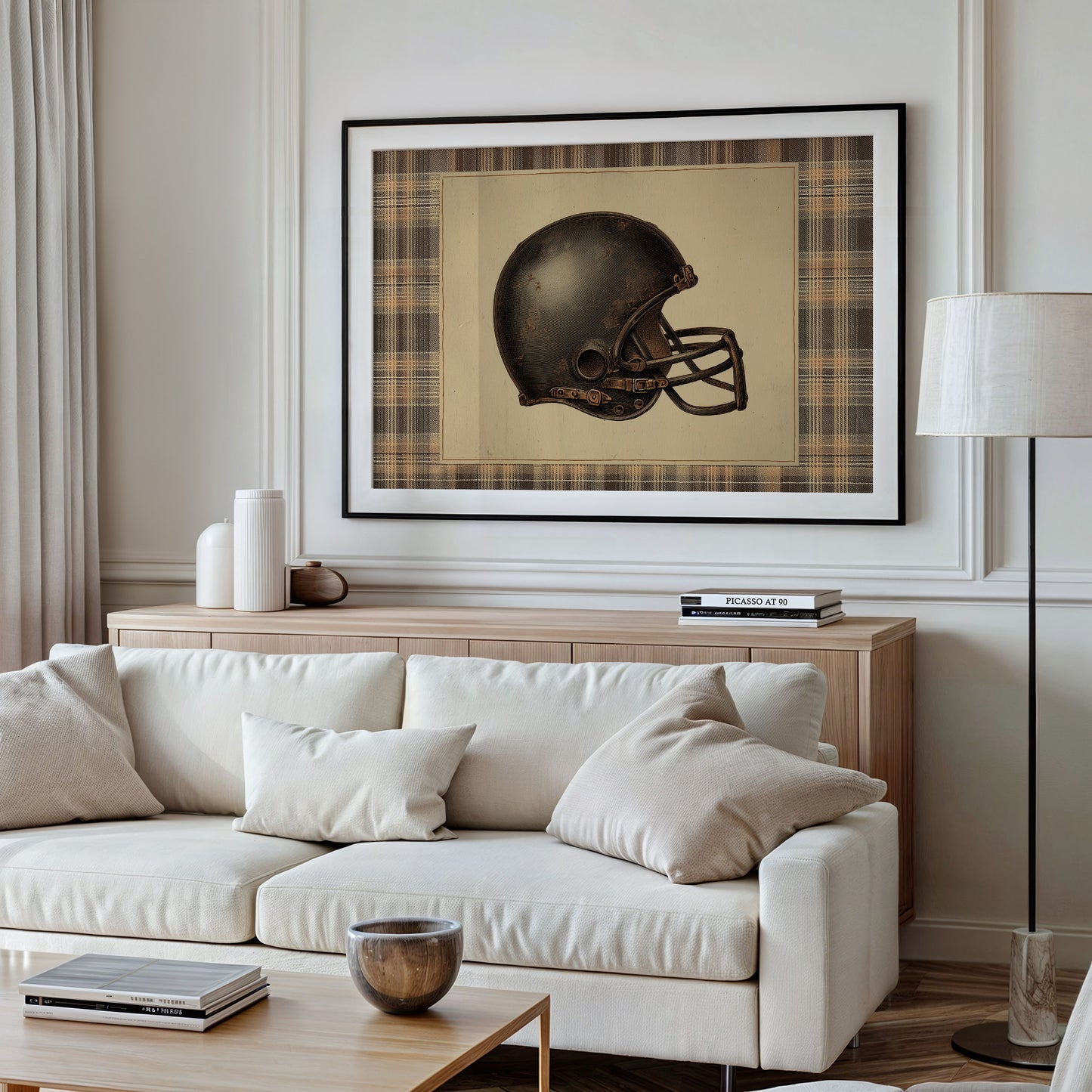 Vintage Gridiron Helmet Study