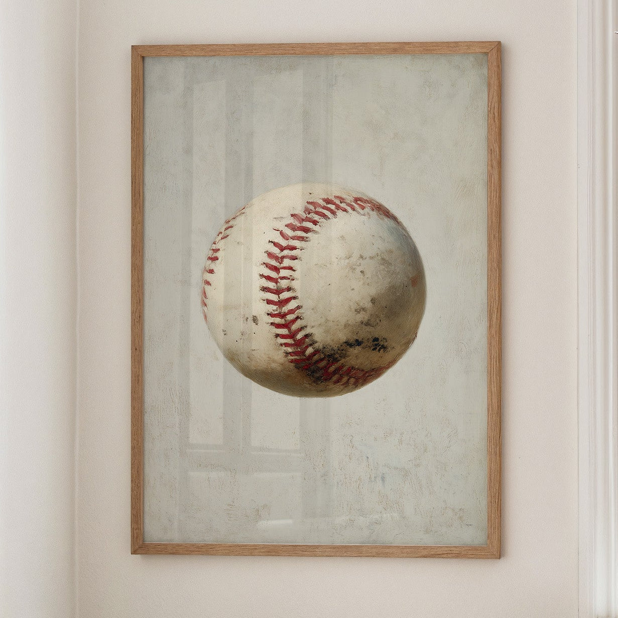 Vintage Baseball in Neutral Tones