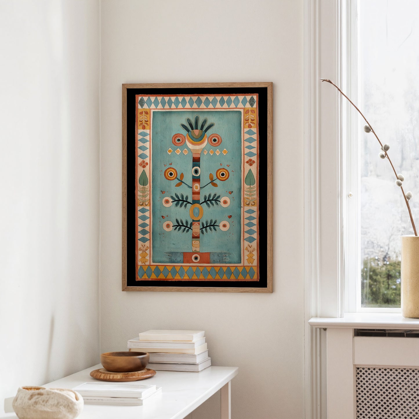 Folk Totem in Teal