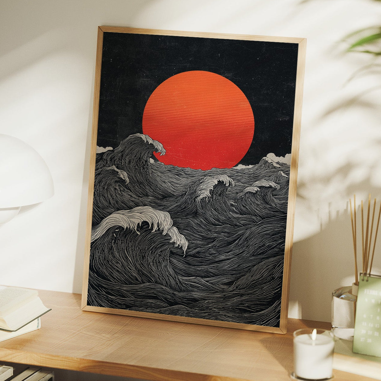 Crimson Sun Over Tides