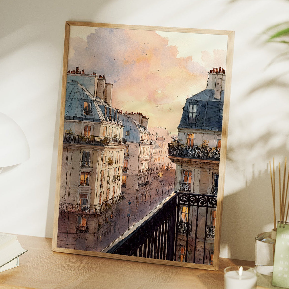 Evening Light Over Paris Rooftops