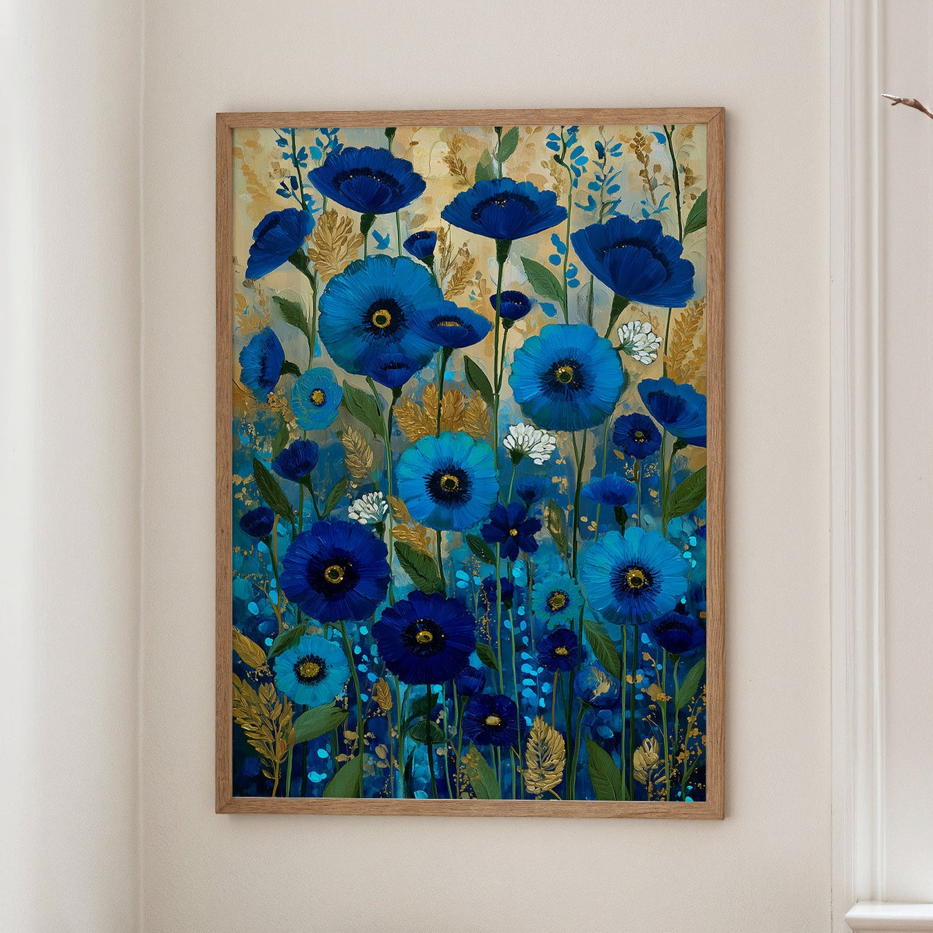 Midnight Blooms in Blue