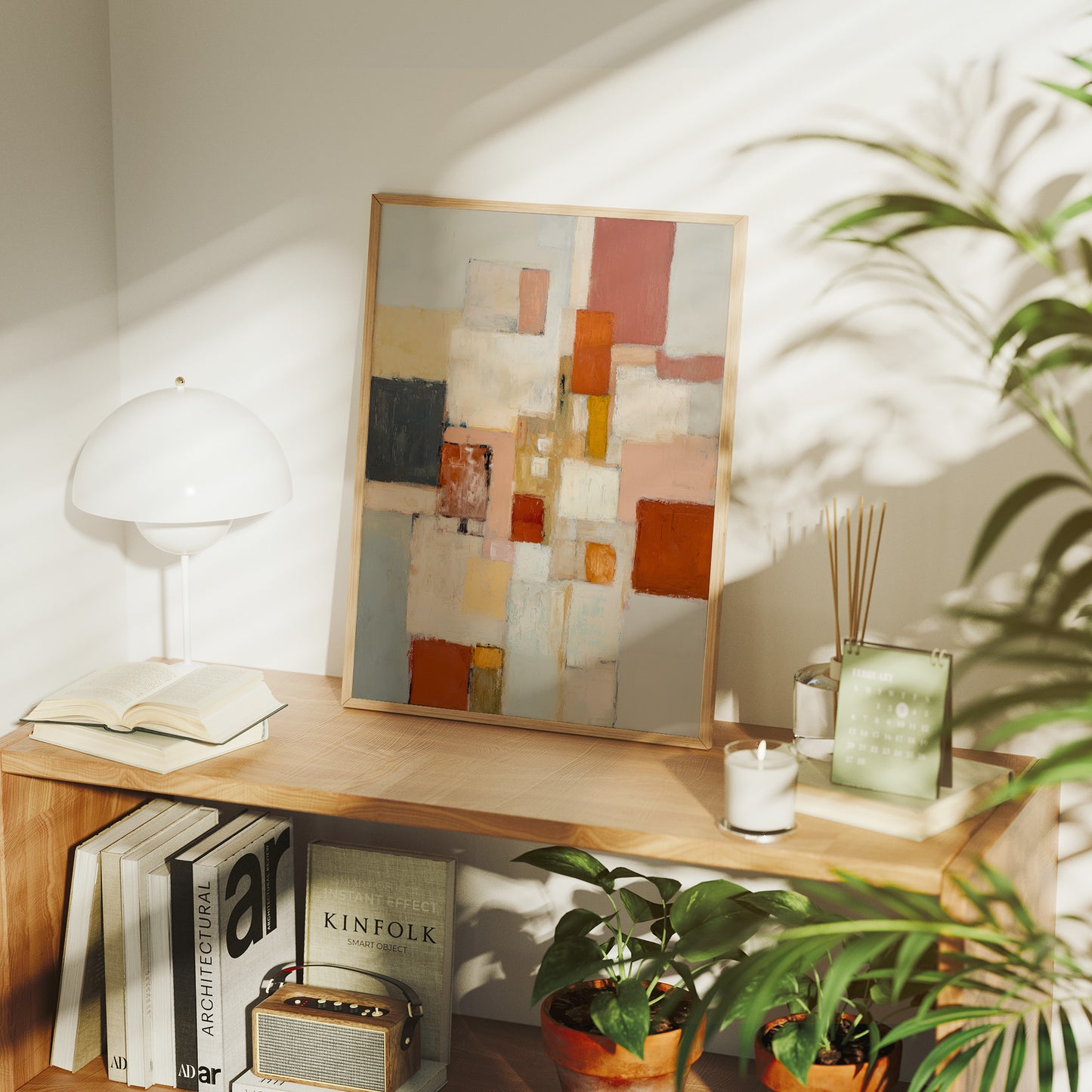 Quiet Geometry In Warm Light