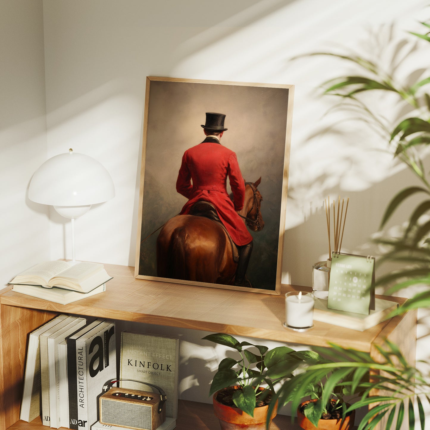Rider in Scarlet Silence