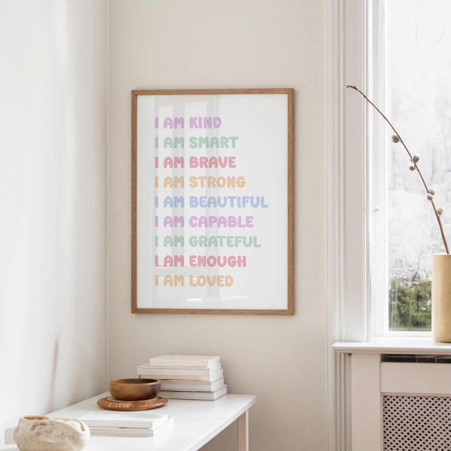 I Am Enough Affirmation Quote Print