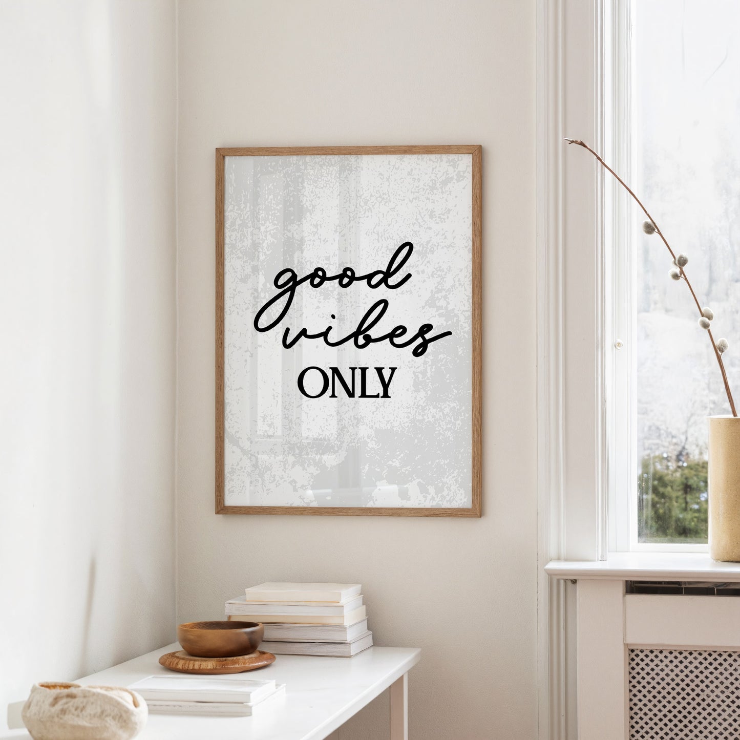 Good Vibes Only Script Quote