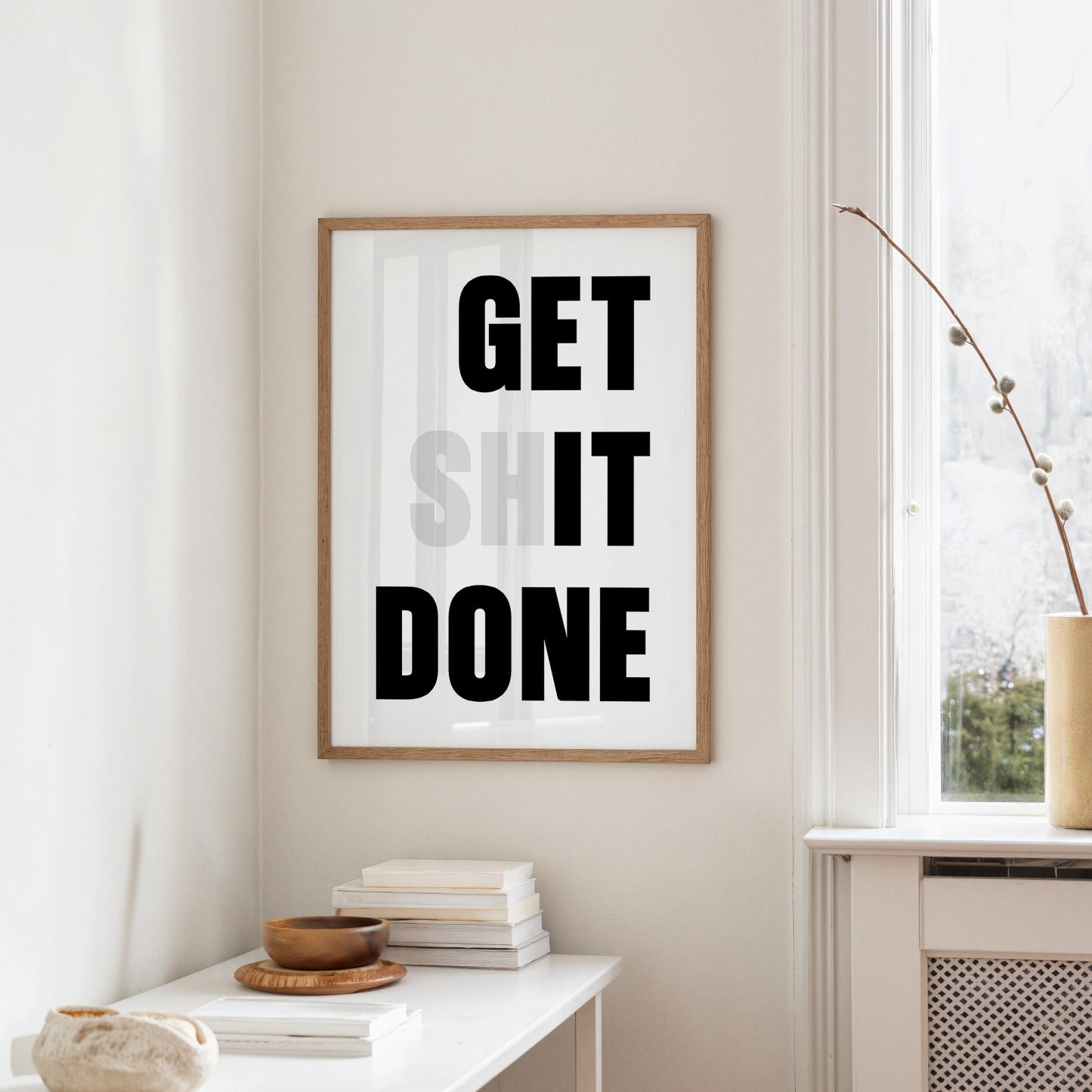 One Percent Better Minimalist Motivation Print