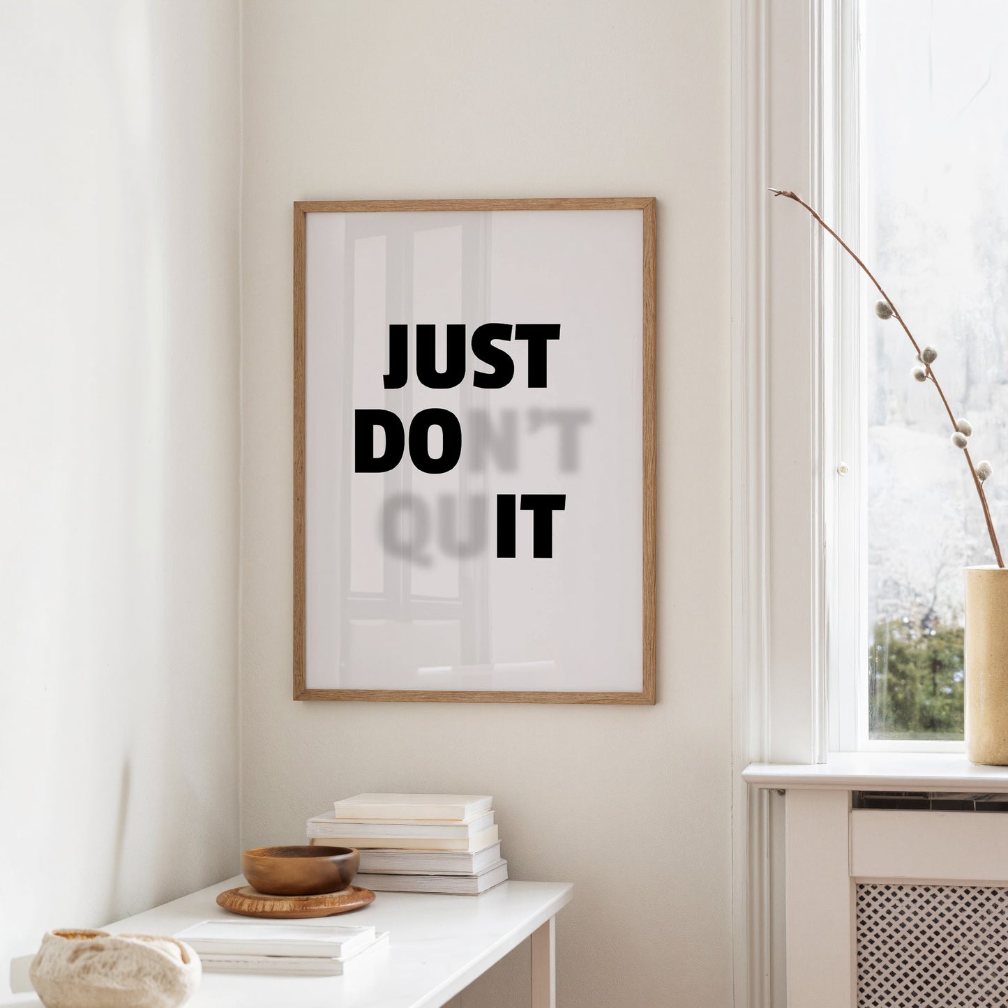 Just Do It No Excuses Typography