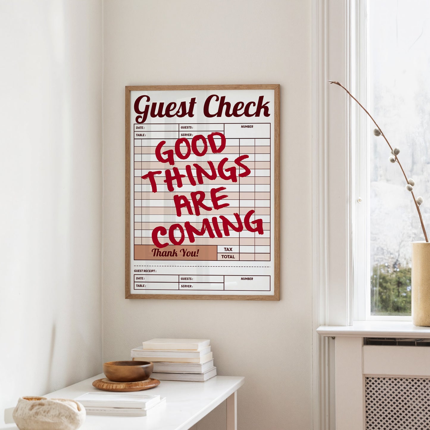 Good Things Are Coming Guest Check
