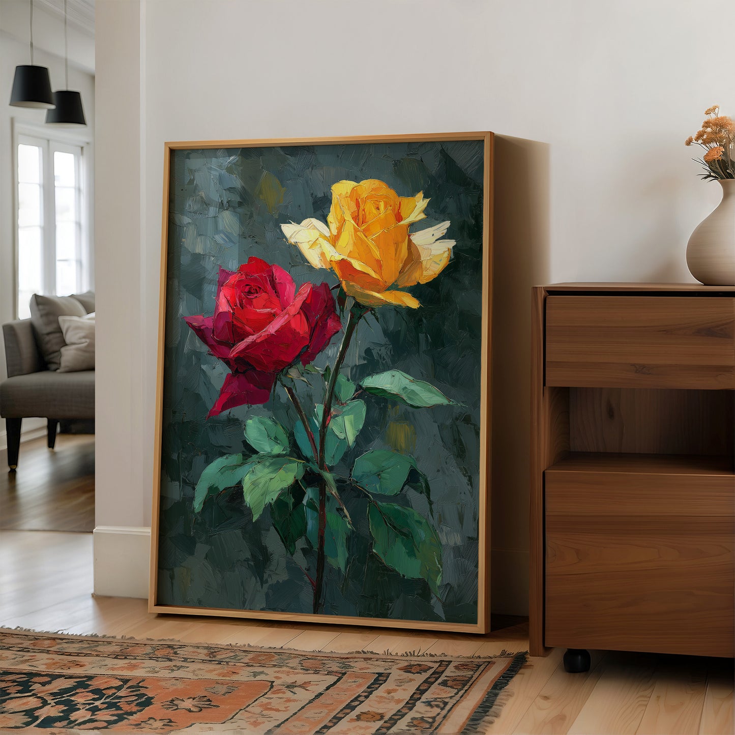 Two Roses, Two Different Fires