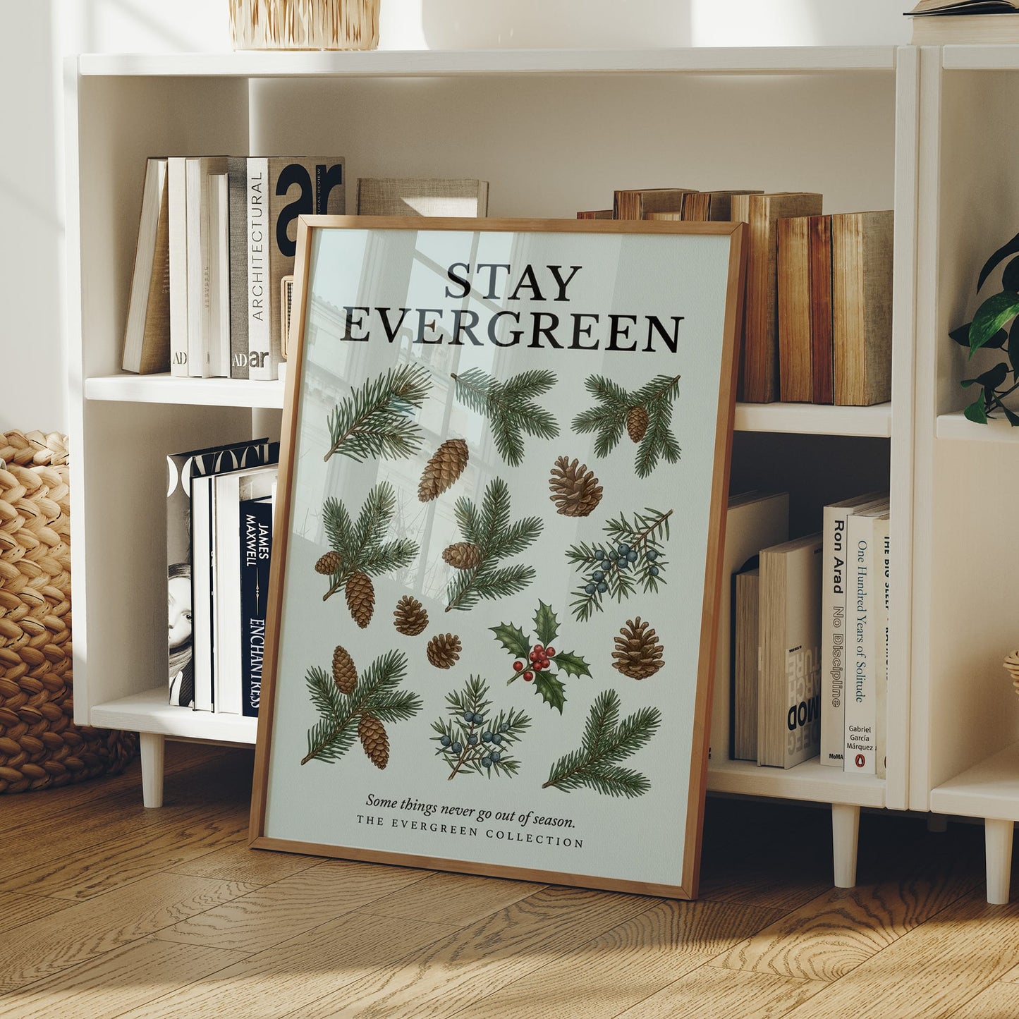 Stay Evergreen: Vintage Pine & Holly Chart