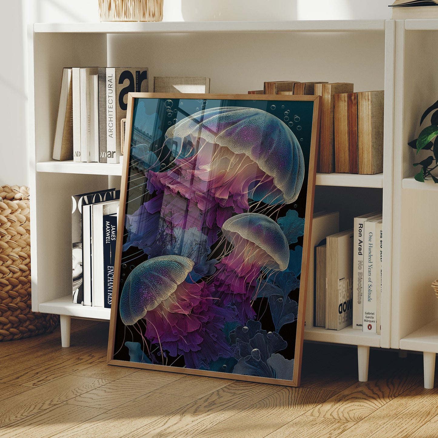 Jellyfish Drift in Deep Violet