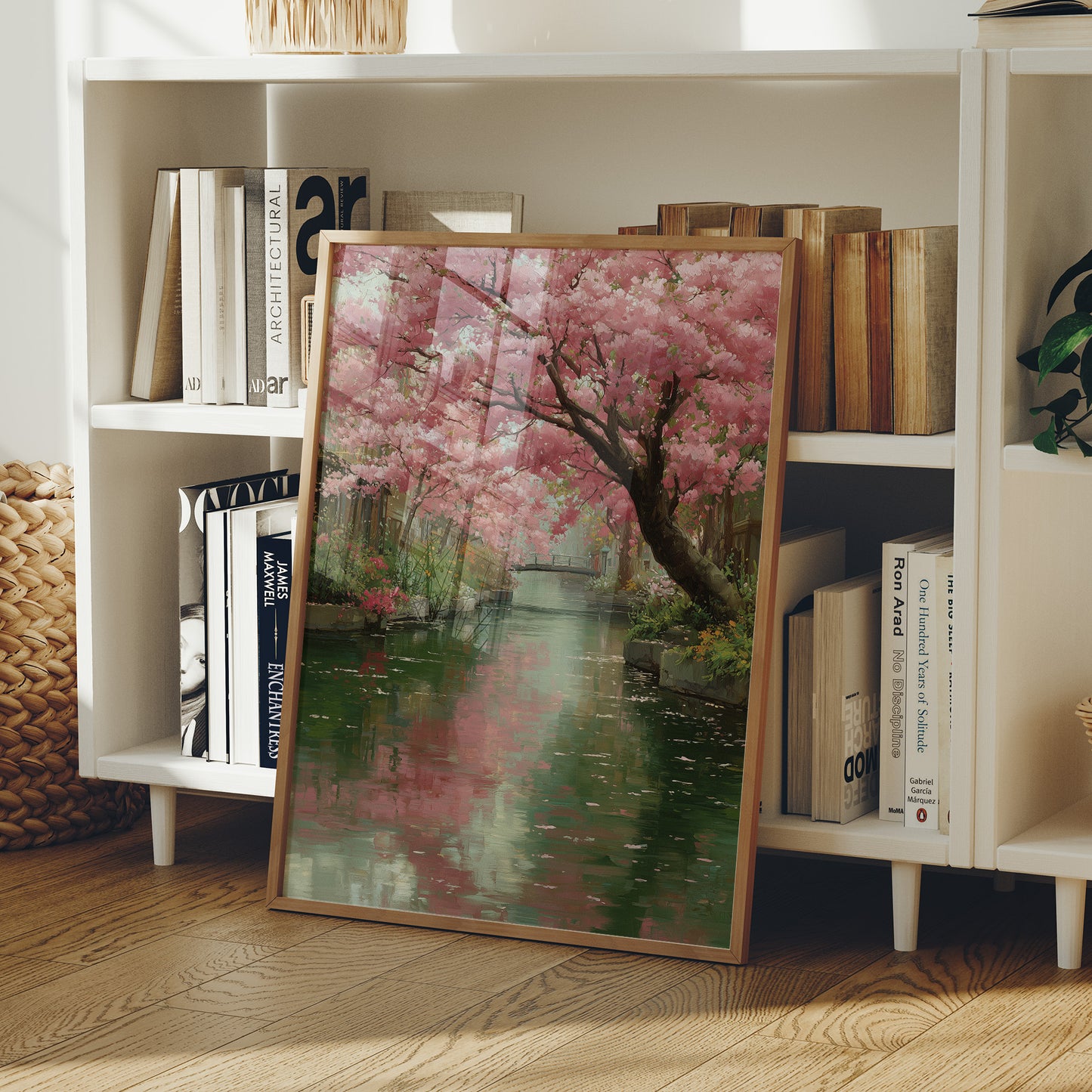 Blossoms Over the Green Canal