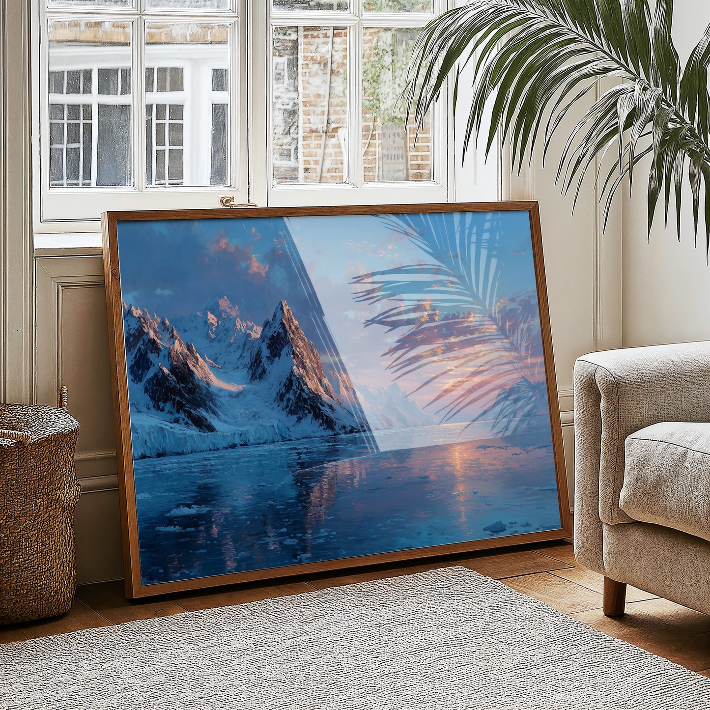 Glacial Sunset Reflections