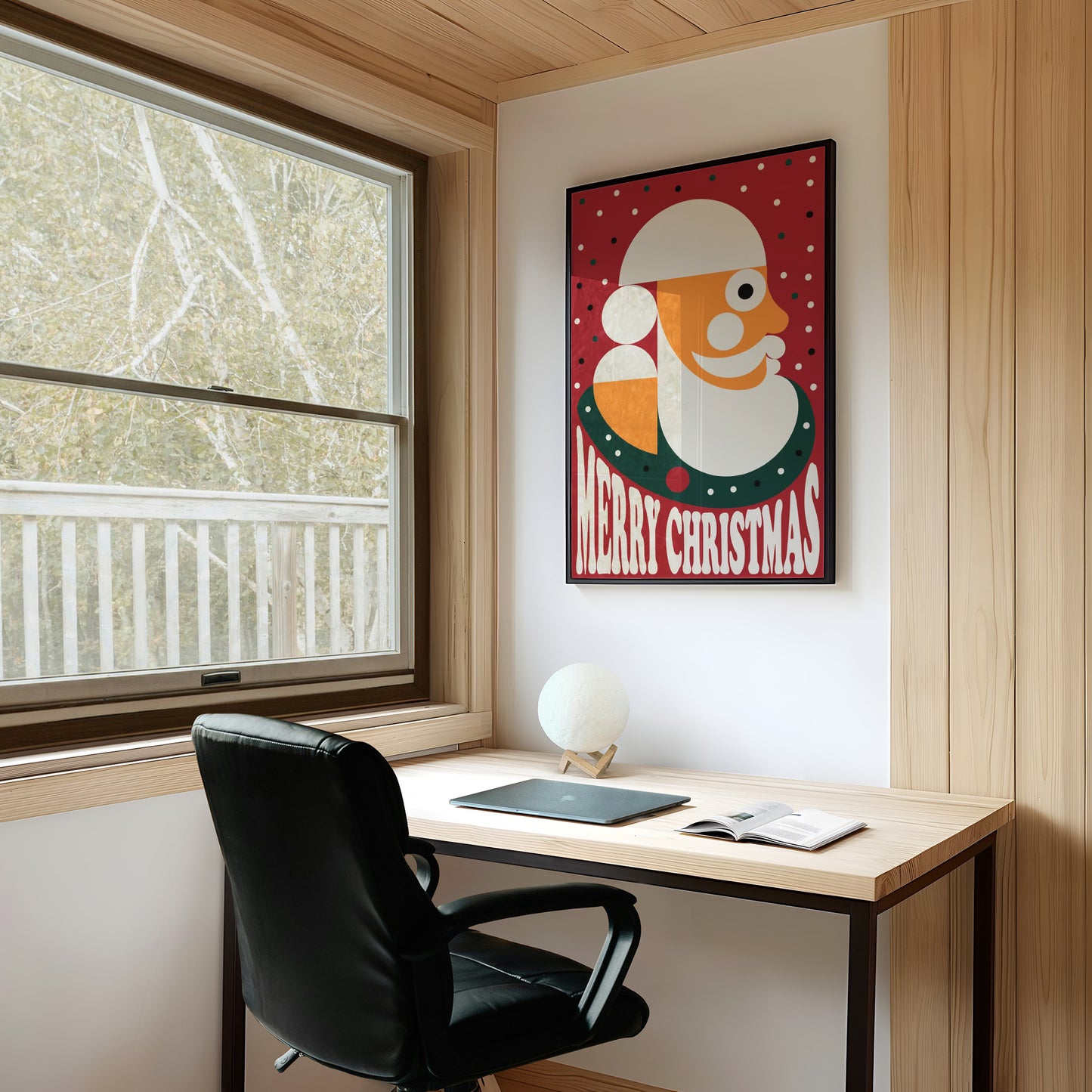 Modernist Santa Portrait