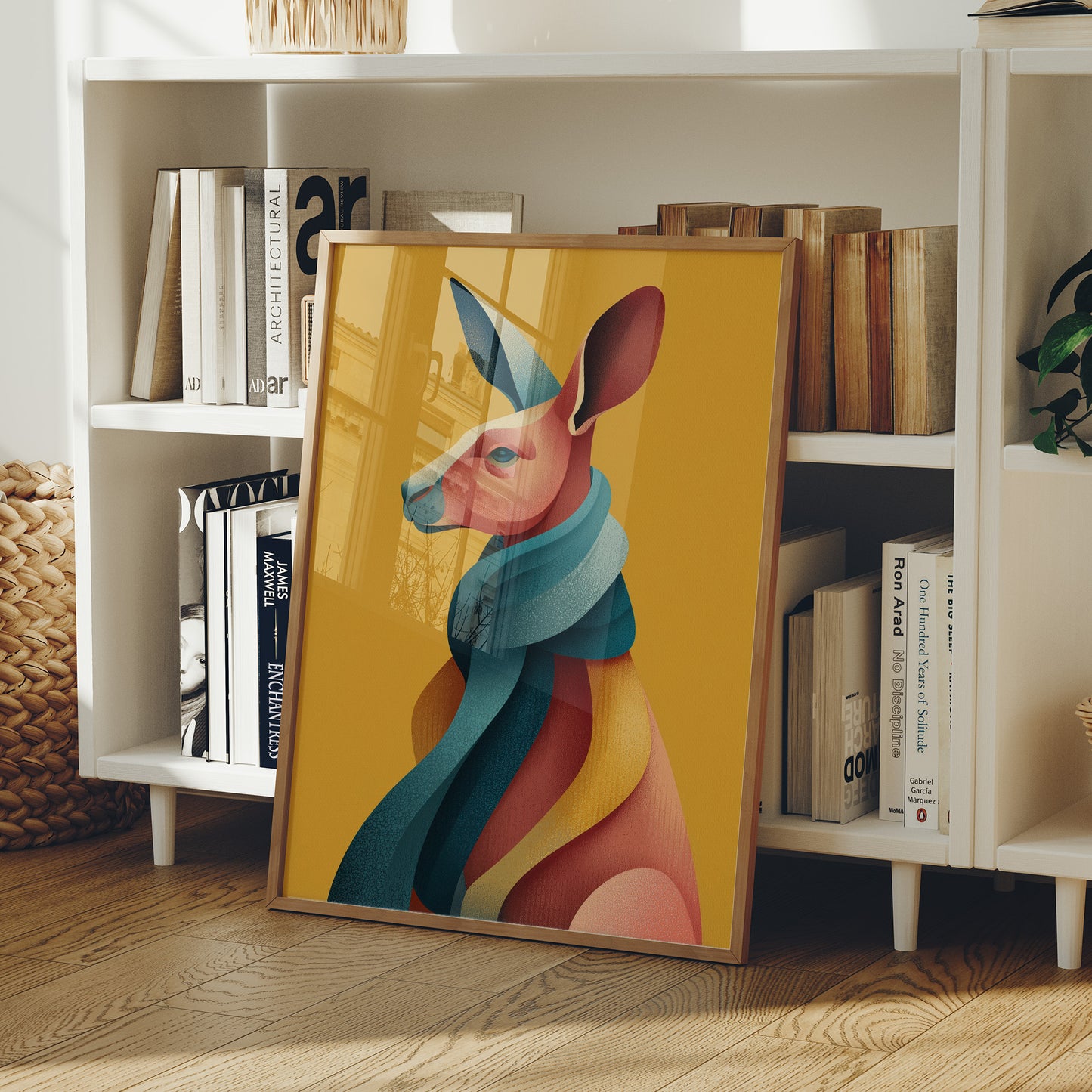 Kangaroo in Color Waves