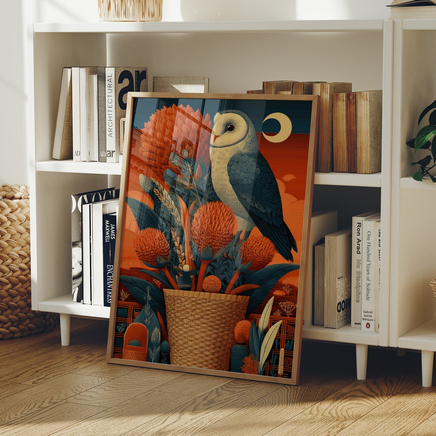 Barn Owl, Desert Moon Basket