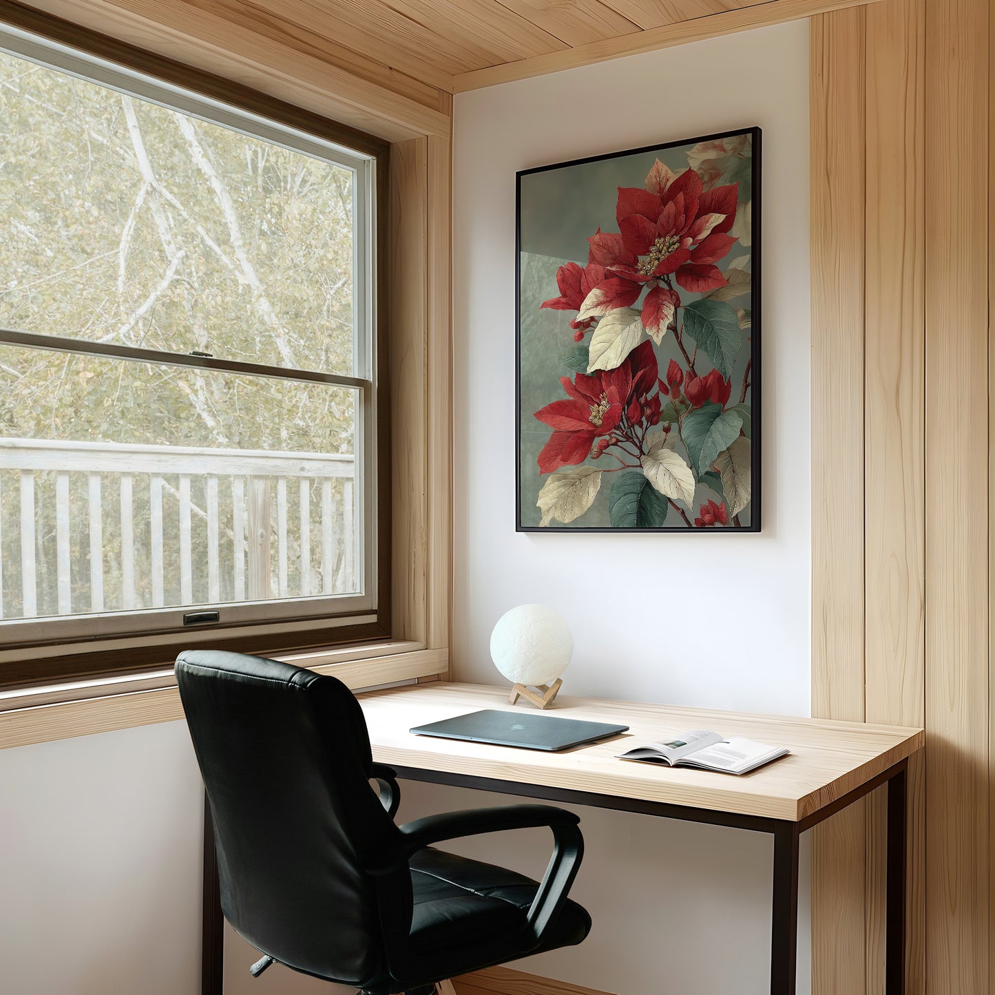Poinsettia in Red and Cream