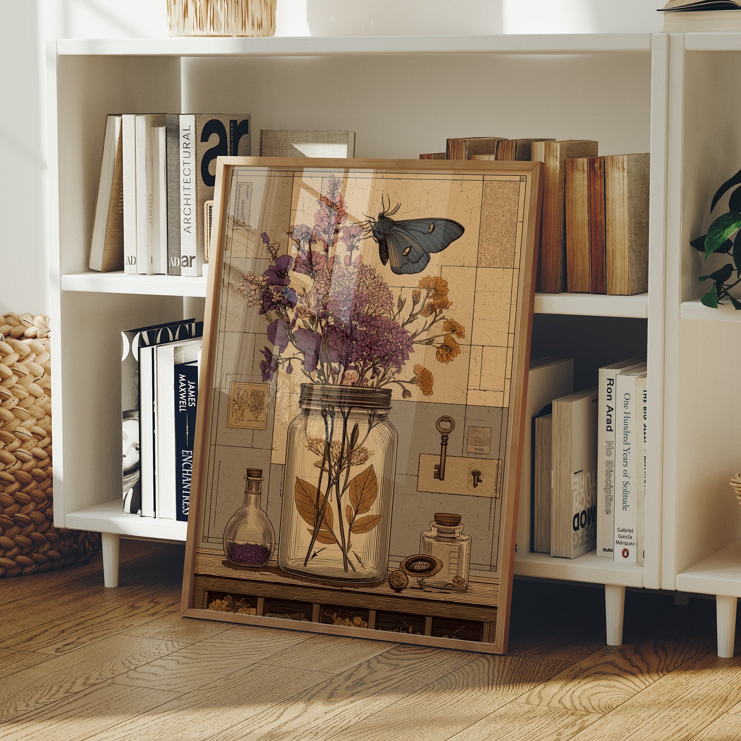 Apothecary Jar, Dried Blooms