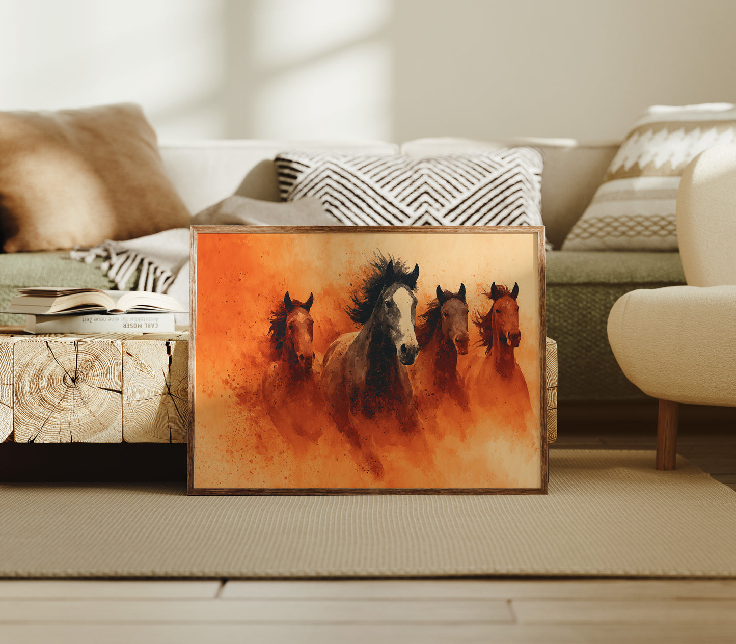 Wild Herd in Amber Dust