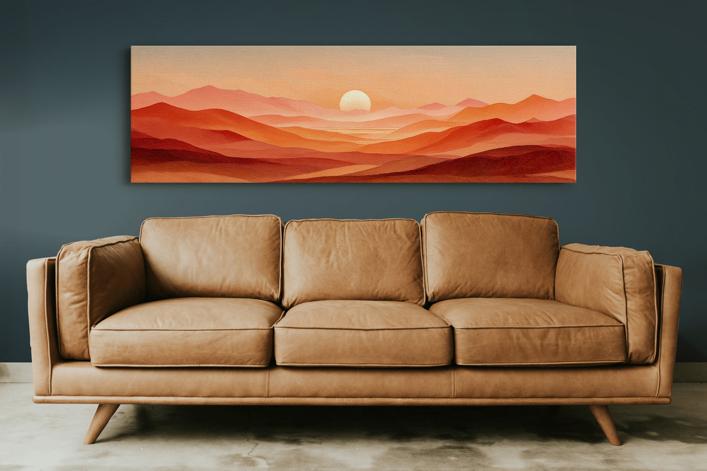 Sunset Waves of Amber Hills