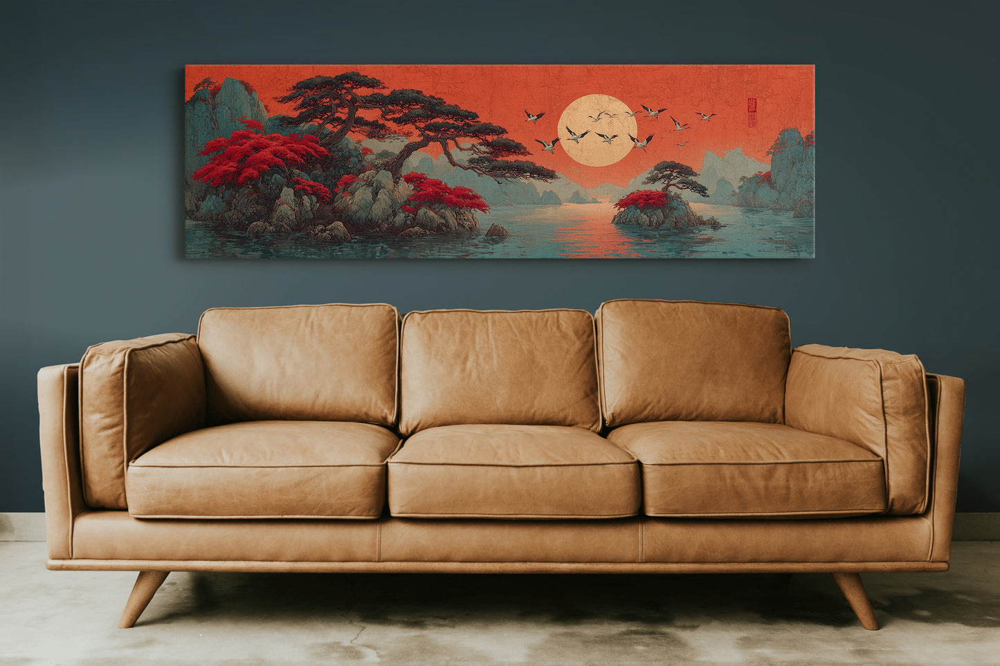 Crimson Sun Over Quiet Isles