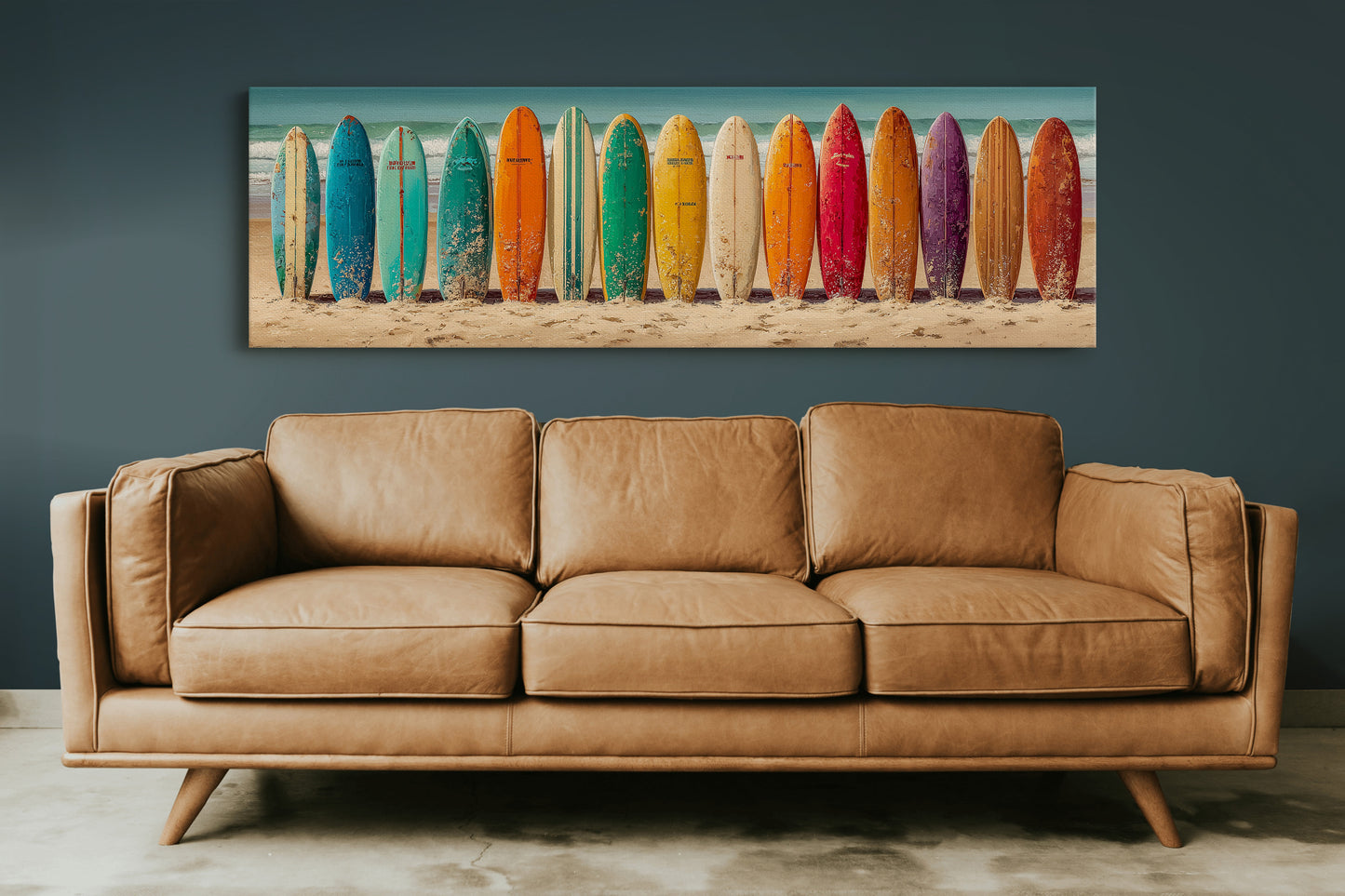 Vintage Surfboard Rainbow